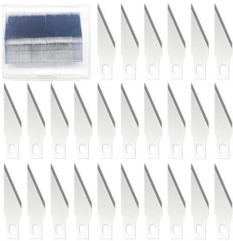 YPYMOD 100 Stück Präzision Craft Messer Ersatzklingen, Ersatzklingen für Cutter