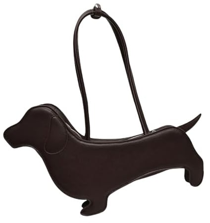 UncleS Elegante PU Leder Achselstasche Dackel Umhängetaschen Lässige Handtasche Für Haustierbegeisterte Und Trendsetters Hundeliebhaber Geschenktüte