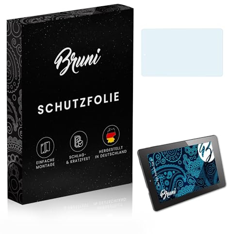 Bruni Schutzfolie kompatibel mit CSL Panther Tab 9 Folie, glasklare Displayschutzfolie (2X)