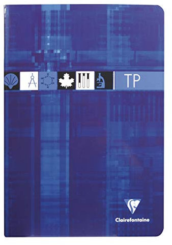 Clairefontaine 3177C - Packung mit 10 Heften, geheftet, ideal für wissenschaftlichen Fächer, DIN A4 21x29,7 cm, 32 Blatt, französische Lineatur 90g / blanko 125g, farbig sortiert, 1 Pack