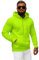 OZONEE Herren Hoodie Sweatjacke Kapuzenpullover Sweatshirt Farbvarianten Kapuzenjacke Kapuzenpulli mit Reißverschluss Langarm Sport Style Casual Fitness Training Basic 777/948B GRÜN-NEON XL
