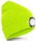 SPGOOD LED Beanie Beleuchtete Mütze mit Licht,Wiederaufladbare USB Winter Warm LED Mütze mit Licht,Lampe Laufmütze für Angeln,Jogger,Camping,Laufen(Fluoreszierendes Gelb)