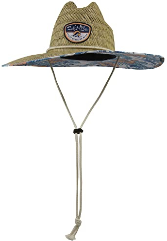 Salt Life Men's Sailin Tropics Straw Hat, Natural, One Size