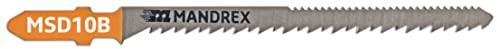 Mandrex (MSD10B Lot de lames de scie sauteuse pour MDF, bois de construction et de résineux