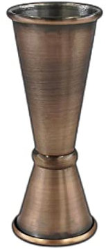 Wisefood Barmaß, Edelstahl Maß rosegold 15/30ml, Jigger, Messbecher, praktisches Edelstahlmaß für Cocktails, Longdrinks, Shots (1 Stück)