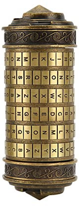 HEEPDD Buchstaben-Passwortschloss, Klassisches, Elegantes Buchstaben-Passwort-Cryptex-Schloss für Ornament