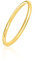 Mary & Jules Ring Gold Damen aus echtem 925 Sterling Silber, Vorsteckring vergoldet, schlichter, feiner Damenring, Verlobungsring, Eheringe Gold, aus recyceltem Silber, Größe 58