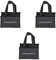 ReWu Tragetaschen Filz-Taschen 3er-SET mit Schriftzug -Männerhandtasche- für 6 Flaschen Männertasche Bierträger Flaschenträger Jungesellenabschied Männertag Vatertag Party 6-Fächer 24 x 15 cm