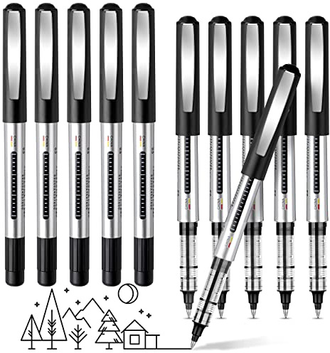 Kugelschreiber, 16 Stück Stifte, Schreibt Reibungslos Gelschreiber, Schnell Trocknend Gel Pen, Gel Kugelschreiber, Gelstifte Schwarz, Tintenroller Stifte für Schulsachen, Schreiben, Geschäft - 0.5mm