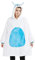 dressfan Schneemonster Kostüm Hoodie,Mikrofaser & Sherpa Tragbare Decke Deckenpullover,Weiß Monster Halloween Karneval Kostüm,Warme Weich Decke mit Ärmeln und Kapuze für Damen Herren