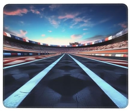 Race Track Mouse Pad with Non-Slip Rubber Base Personalized Gaming Mouse Pad Waterproof Mouse Mat Office Computer Mousepad for Desk Laptop