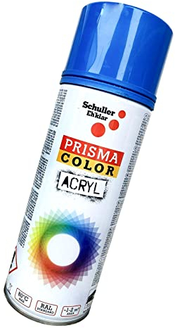 Lackspray Acryl Sprühlack Prisma Color RAL, Farbwahl, glänzend, matt, 400ml, Schuller Lackspray:Himmelblau RAL 5015
