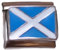 2Burned Italian Charm Flag for 9 mm Bracelets Stainless Steel (Scotland)