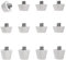 55 Sport X-Type Orbit Lightweight Nylon Replacement Football Studs - 12 Pack (8/11mm) - White