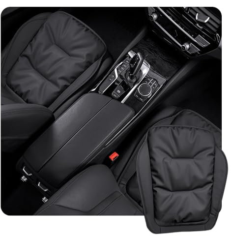 KUNIO Auto Sitzkissen Sitzauflagen passt für Mercedes Autositzkissen Vordersitze Memory Schaum Pad Kissen Sitzkissen Autozubehör für Autositz Nappaleder Schwarz