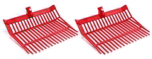 Rtauhife Manure Fork Replacement, Pitchfork, Horse Manure Rake, for Picking Up Manure, Stable Waste Removal Easy Install,Red,2Pcs
