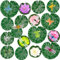 Sxutop 28 Pièces Nenuphar Flottant Artificiel Fleur Nénuphar en Plastique pour Bassin Faux Fleur Lotus de Flottants Nénuphars Artificielles avec Grenouille Libellule pour Décoration Etang de Jardin
