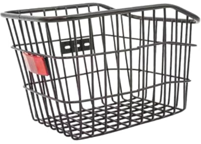 FLCPJGV Fahrradkorb Hinten Aus Metall mit Fahrradreflektor für Falträder, Camping, Wandern
