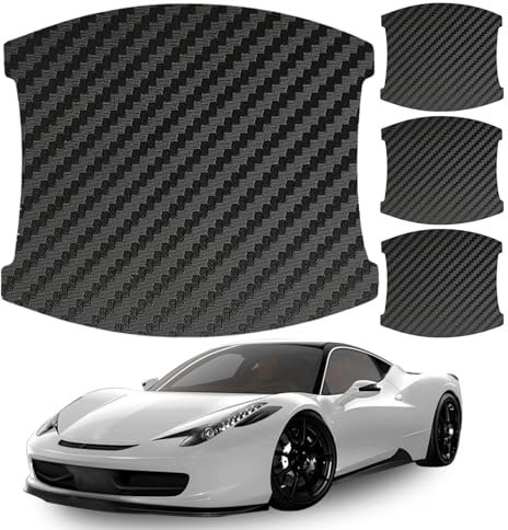 Car Door Handle Cup Protector, Anti Scratch Car Door Protector, Set Of 4 Car Door Bowl Handle Protector, Car Door Bowl Scratch Guard, Door Handle Bowl Paint Scratch Guard, Magnetic Car Door Protector