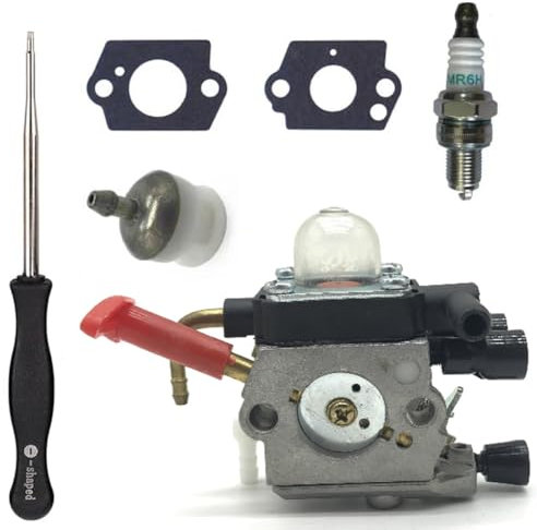 C1Q-S225 Carburetor for Stihl HS81, HS81R, HS81RC, HS81T, HS86, HS86R, HS86T Hedge Trimmers - Replaces 4237 120 0606, 4237 120 0618 - Includes Gasket, Spark Plug, Fuel Filter, Adjustment Tool