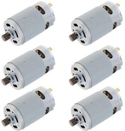 Tuesoa 6X 21V RS550 Moteur Brossé Moteur 14 Dents Convient pour 4/6 Pouces Mini Scie à Bûche Sans Accessoires D'Outils de Tronçonneuse