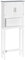kleankin Meuble WC Dessus de Toilette Meuble Toilettes WC Rangement Meuble Salle de Bain avec Placard à Double Porte, étagère réglable et Compartiments Ouverts, 64 x 22 x 165 cm, Blanc