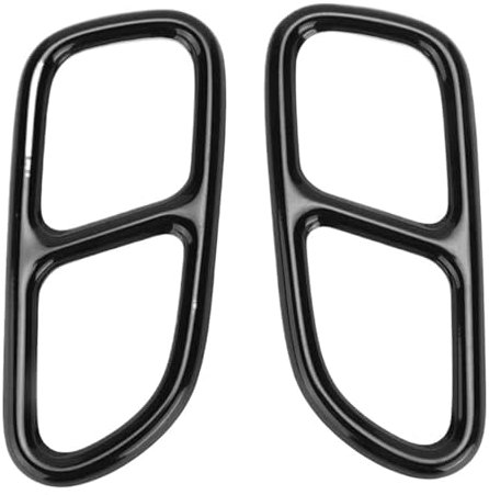 Endrohr Auspuffblende 2-teiliger Auspuffspitzen-Zierrahmen, Quad-Auslass-Ersatz für CLA SLK R172 SL R231 Endrohrblende