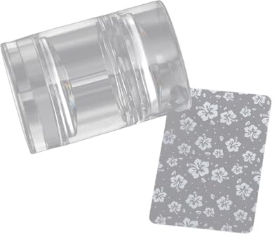 Kit Per Stamper Artistici Chiodi Chiari Timbratura In Silicone Trasparente Con Raschiatori Disegni Manicure Francese Timbrai Unghie