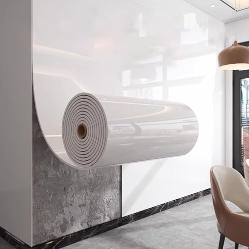 Rouleau de papier peint autocollant imperméable et insonorisant imitation marbre - Panneaux muraux décoratifs en polystyrène (60 cm x 10 m)