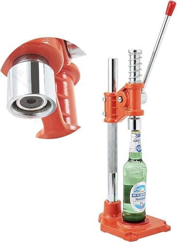 QUGURLID Manual Capping Machine,Beer Cap Sealing Machine,Beer Bottle Capping Tool,Capper for Brewing Equipment, 26~29mm,10pcs/min