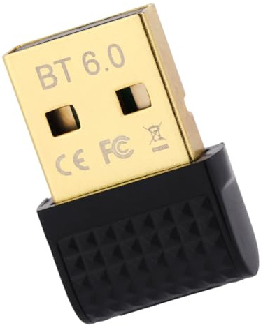 BTFO Bluetooth 6.0 USB Adapter, Wireless Bluetooth Dongle Plug and Play for Windows 11/10/8.1 Supports Multi Device Connection with Keyboard Mouse Controller PC Laptop & Desktop