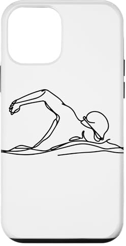 Nageur dessinant Piscine Coque pour iPhone 12 Mini