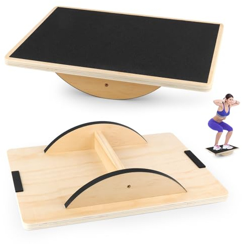 Tabla de equilibrio de madera, tabla de equilibrio para adultos, tabla de equilibrio, tabla de equilibrio para la fuerza del tronco, tabla de equilibrio para el entrenamiento de los músculos del