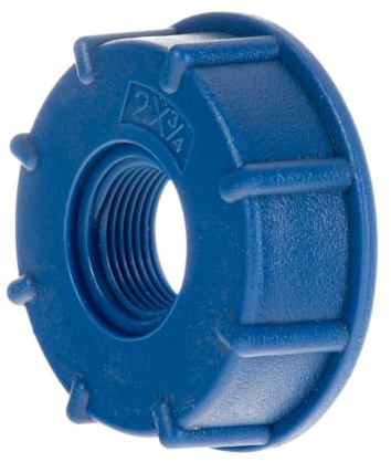 Garronda IBC Adapter S60x6 mit Innengewinde 3/4 Zoll IBC Anschluss Kappe für Wassertank und Regentonne Kunststoff Adapter für IBC Container Mauser GD-0210