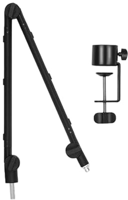 Sturdy Aluminum Microphone Mount Featuring Quick Release Knobs and Thread Adapters for Vocal Studio Microphone Stand
