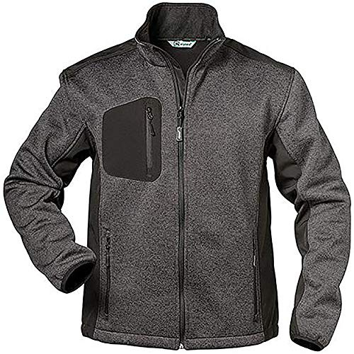 Elysee Fleece-Jacke Innsbruck Größe, 1 Stück, 2XL, grau/schwarz, 23370-2XL