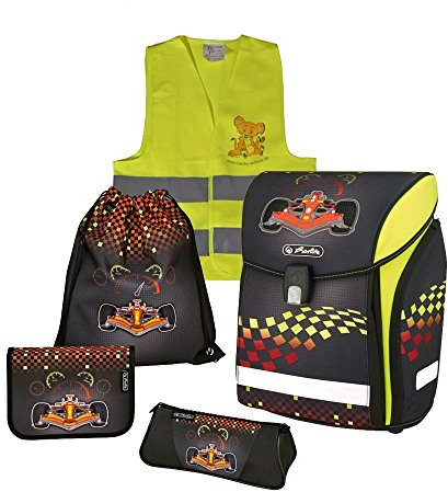 Herlitz Schulranzen Set Midi Plus XL 6 TLG inkl. graviertem Namensschild (Formular 1)