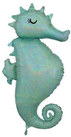 Mermaid Wishes Seahorse SuperShape Foil Balloon 20/50cm x 38/96cm P40
