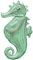 Mermaid Wishes Seahorse SuperShape Foil Balloon 20/50cm x 38/96cm P40