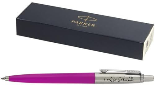 Parker- Exklusiver Kugelschreiber Modell JOTTER inkl. Gravur Lasergravur graviert neu (pink)
