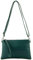 modamoda de T186 Damen Leder Clutch Umhängetasche Abendtasche handmade in Italy, Farbe:Petrol