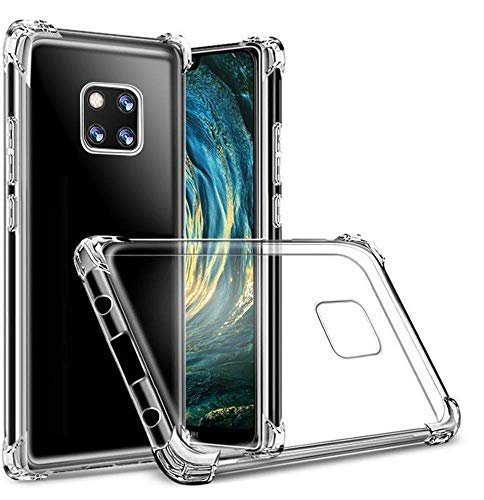 Hually Cover per Huawei Mate 20 Pro, Sottile e Trasparente Compatibile con Huawei Mate 20 Pro, Custodia Morbida in Silicone Flessibile - Gelatina Trasparente Cover