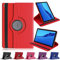 munddy- Funda GIRATORIA 360º con Soporte para Huawei MediaPad M5 Lite 10,rotable 360° (Sola la Funda) (Rojo)
