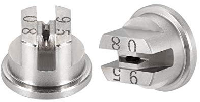 sourcing map 2 STK. Flachstrahldüse Sprühgerät Düse Sprühdüse Edelstahl 95 Grad 1,8mm Öffnung Dmr.