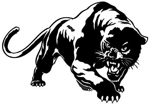 Autoaufkleber Sticker Panther Jaguar Motorrad Tuning Logo Decal 18,7x12 Tattoo Schwarz