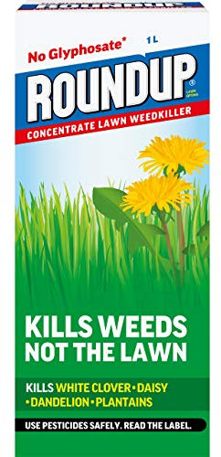 Roundup FOR LAWNS CONCENTRATE - 1 Litre, Coverage 500 m² (Glyphsate Free Weed killer)