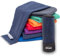Mikrofaser Handtuch Set - für Sauna, Fitness, Sport I Strandtuch, Sporthandtuch I Navy_Brush Set2: XL (180x80) & S (80x40)