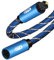 EMK Câble d'extension Audio Optique Mâle à Femelle Rallonge Cable Optique Câble Audio Numérique Toslink étendu Câble Toslink pour Smart TV, Amplificateur, Barre de son, Lecteur Blu-Ray (1 m)