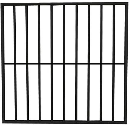 REJA DE SEGURIDAD DE HIERRO PARA VENTANA (MEDIDA ESTANDAR) - TORREVIEJA (60 x 60, NEGRO)