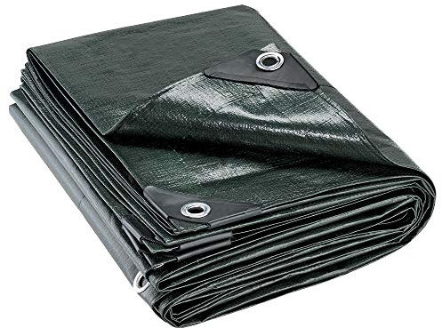 CelinaSun Gewebeplane 2x3 m grün Abdeckplane 280 g/qm Gartenplane Abdeckung Gartenmöbel Anhängerplane Plane mit Ösen